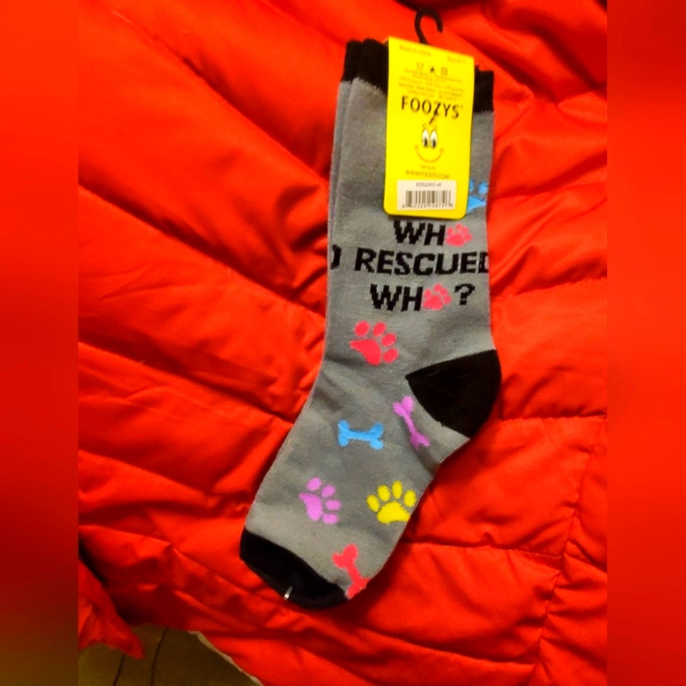 WHO RESCUED WHO SOCKS π π π¦ - Picture 1 of 5